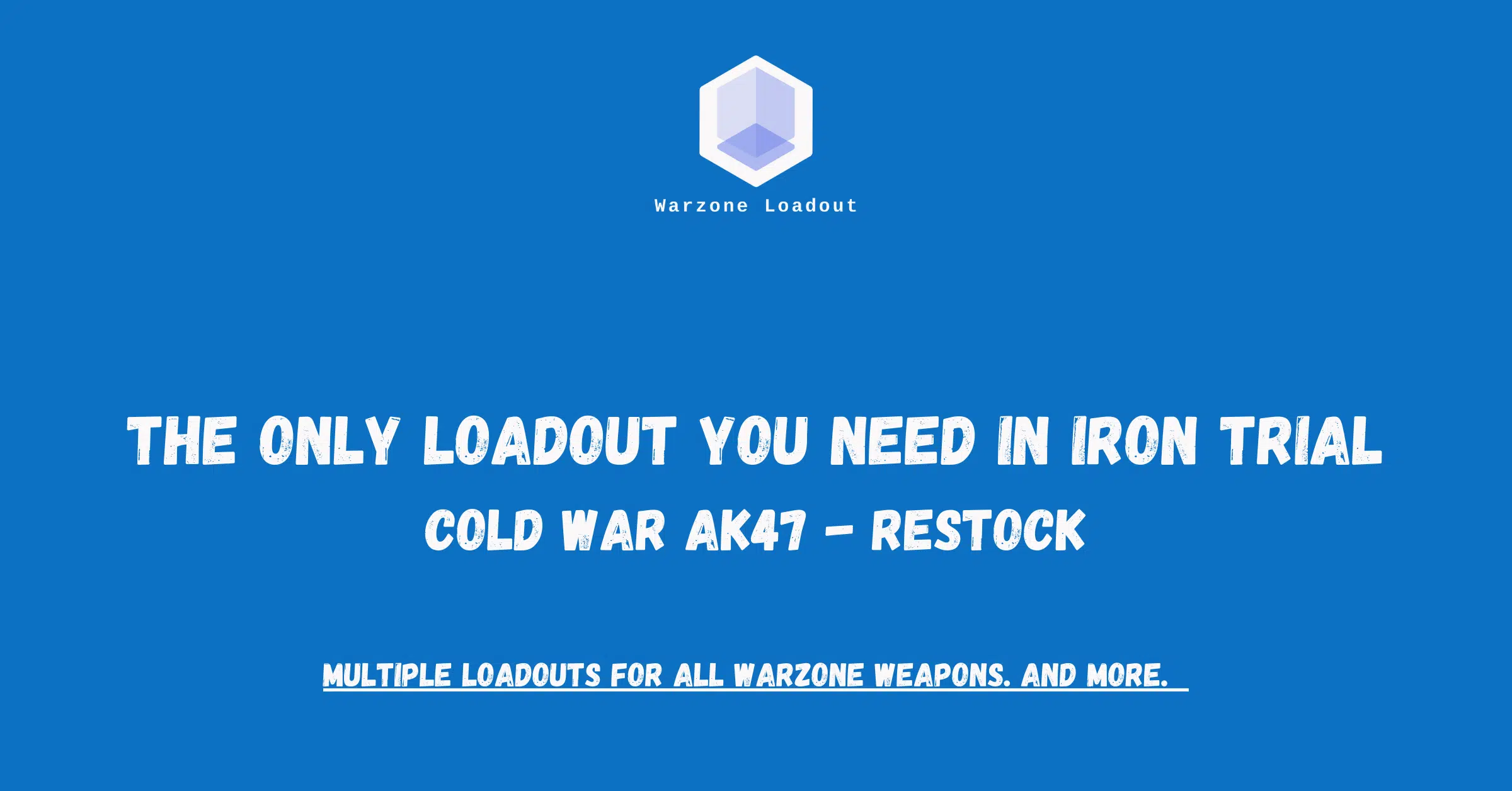 The only loadout you need in iron trial The only loadout you need in iron trial