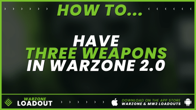 have three weapons in Warzone 2.0