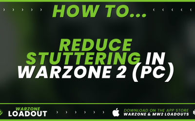 reduce stuttering in Warzone 2 (PC)